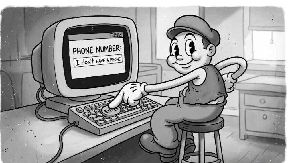 Software tester - I don't have a phone number