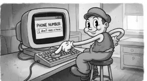 Software tester - I don't have a phone number